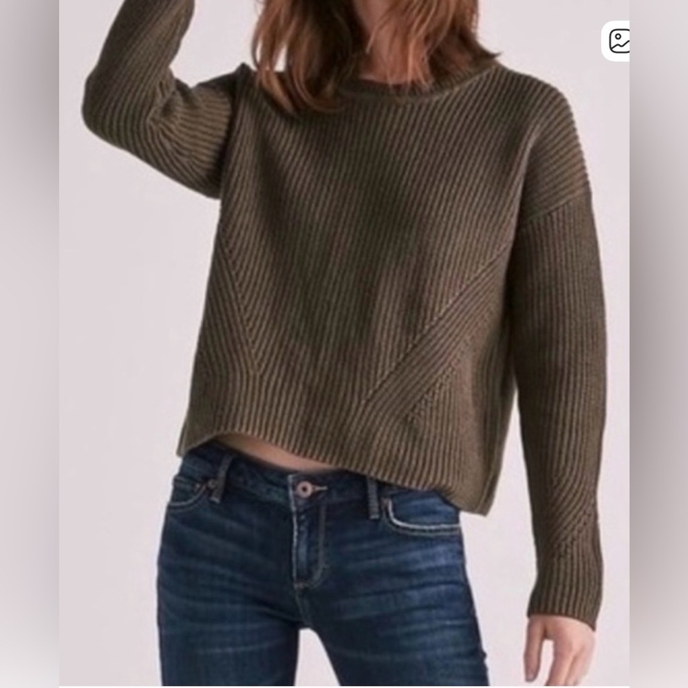 Lucky Brand  Lace-Up Back Sweater - Picture 3 of 12